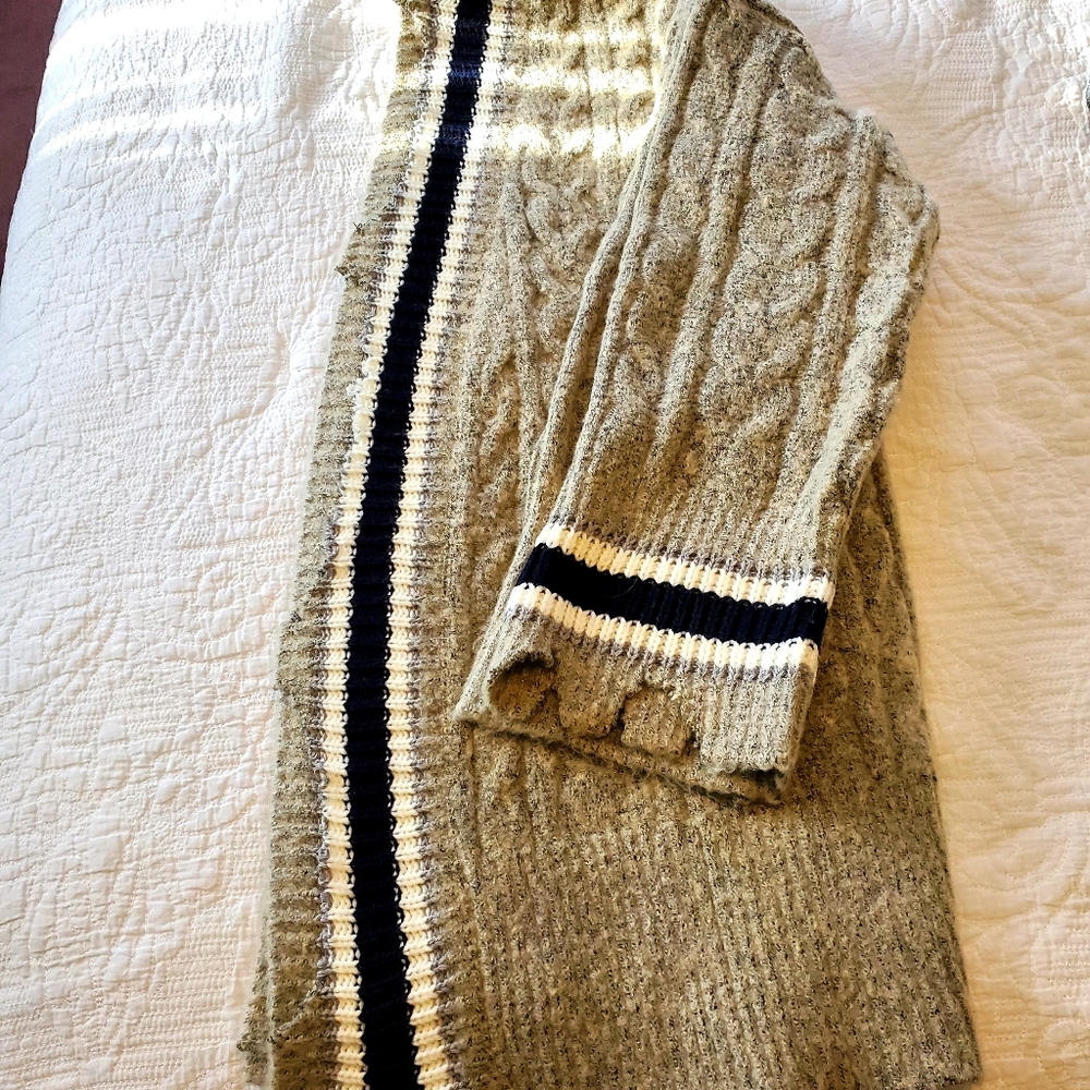POL Open Front Gray Cardigan